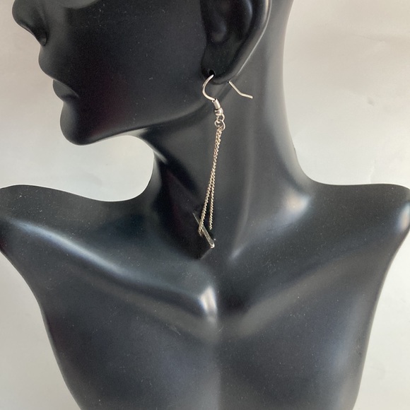 Triangle Drop Earrings - Picture 7 of 11